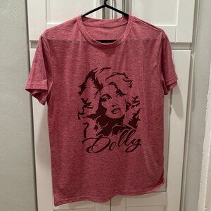 Dolly Parton Graphic Tee in Red - S